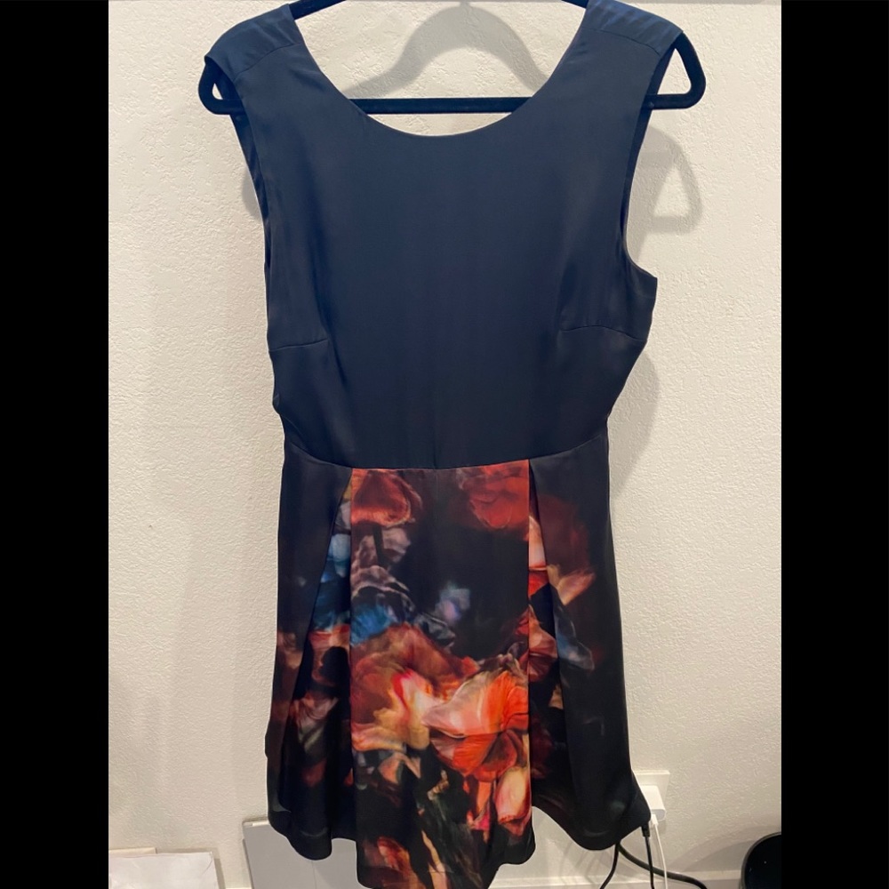 Ted Baker silk print screen dress